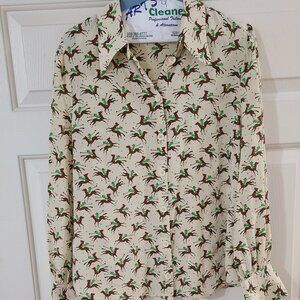 LK Bennett Equestrian Silk Top